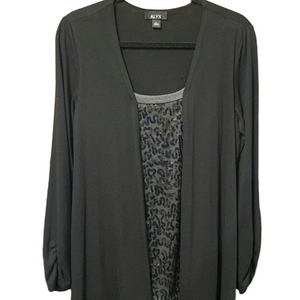 ALYX black one piece jacket with sequined top.